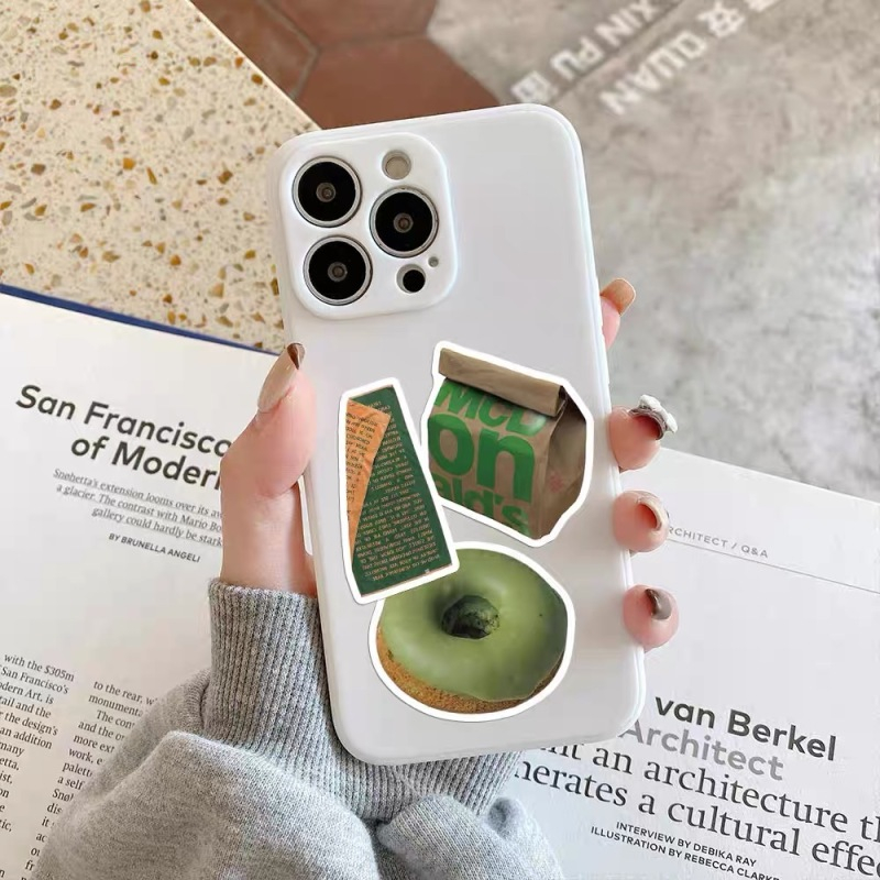 Set 62 Miếng Dán Graffiti Màu Xanh Lá Cây Phong Cách Hàn Quốc Dùng Trang Trí Vali / Điện Thoại / Laptop / dán mũ bảo hiểm chống nước