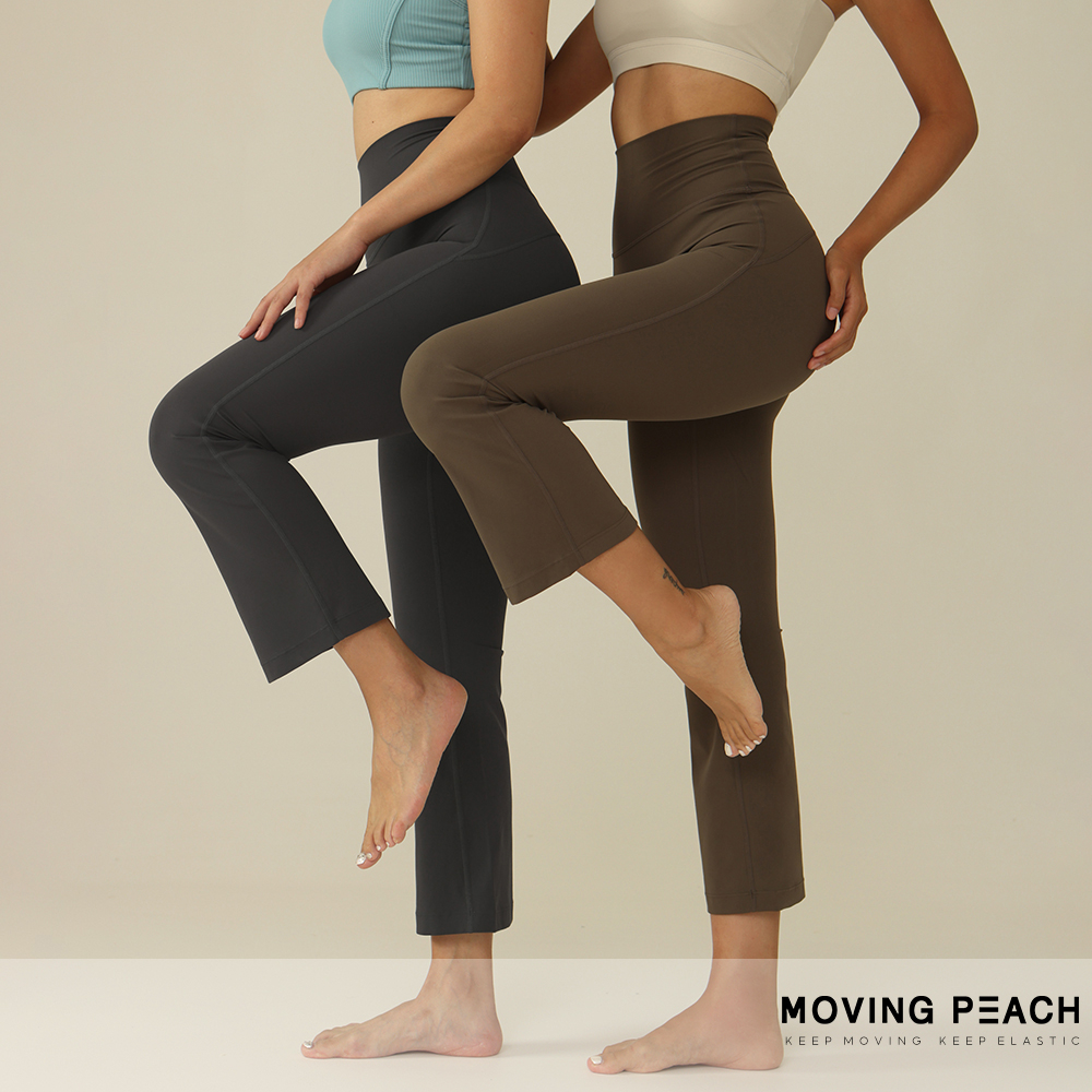 MOVING PEACH Quần Dài Tập yoga Ống Loe Nâng Mông Thoáng Khí Cho Nữ ACH