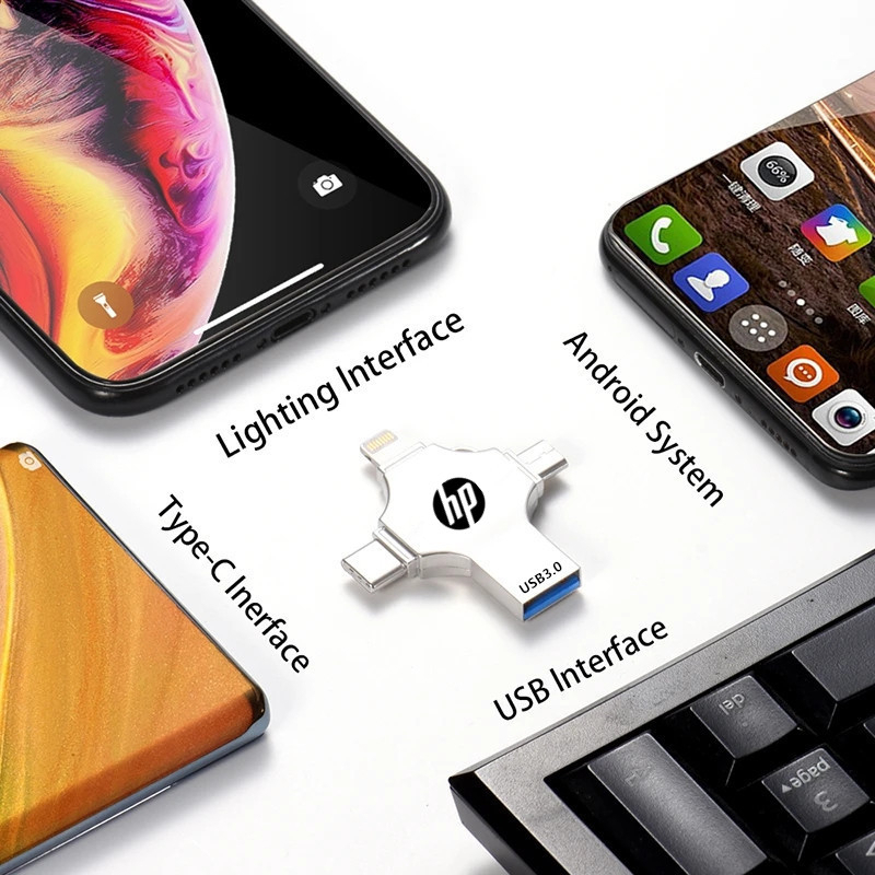 Usb 1tb 4in 1 otg 64gb type-c 128gb 256gb Cho Điện Thoại android pc 512g