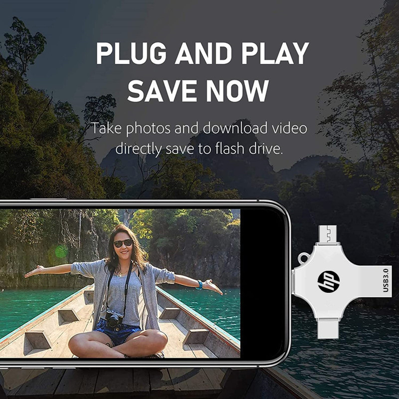 Usb 1tb 4in 1 otg 64gb type-c 128gb 256gb Cho Điện Thoại android pc 512g