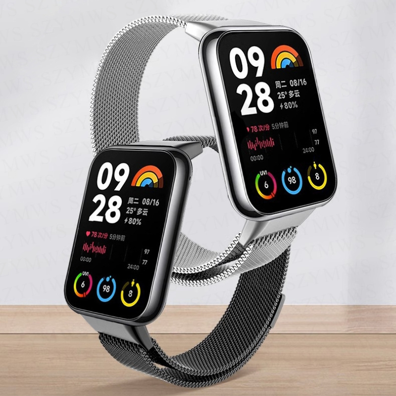 Milanese Dây Đeo Thay Thế Bằng Thép Không Gỉ Cho xiaomi mi band 8 7 pro mi band 7 8 pro