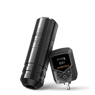SweetBunny 11.02in Rotary Tattoo Pen Machine Kit Giao diện RCA có thể sạc lại 2400mAh Bộ nguồn không dây cho hình xăm