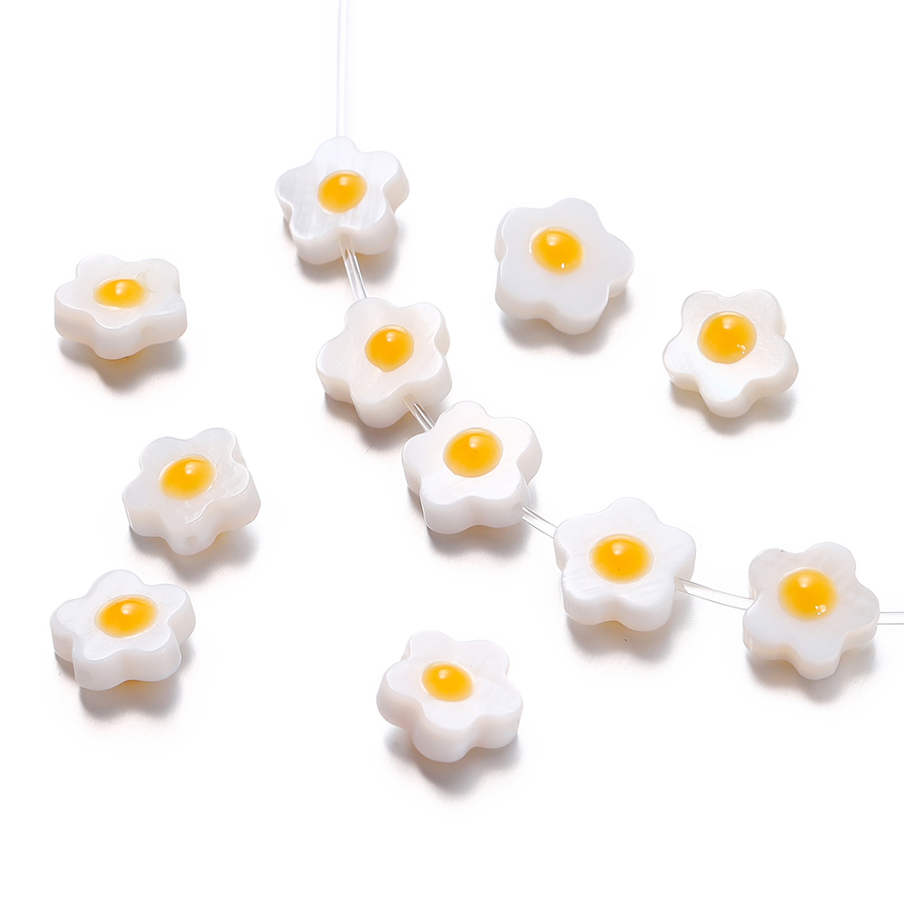 St.kunkka Set 10 Hạt Xâu Chuỗi 8.5mm Hình Vỏ Sò Dùng Làm Trang Sức diy