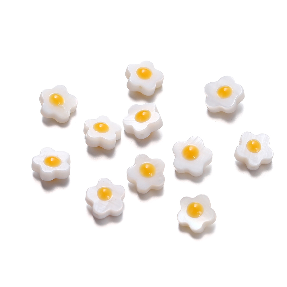 St.kunkka Set 10 Hạt Xâu Chuỗi 8.5mm Hình Vỏ Sò Dùng Làm Trang Sức diy