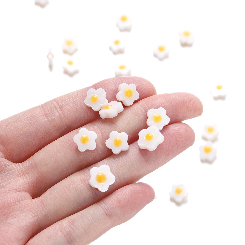 St.kunkka Set 10 Hạt Xâu Chuỗi 8.5mm Hình Vỏ Sò Dùng Làm Trang Sức diy