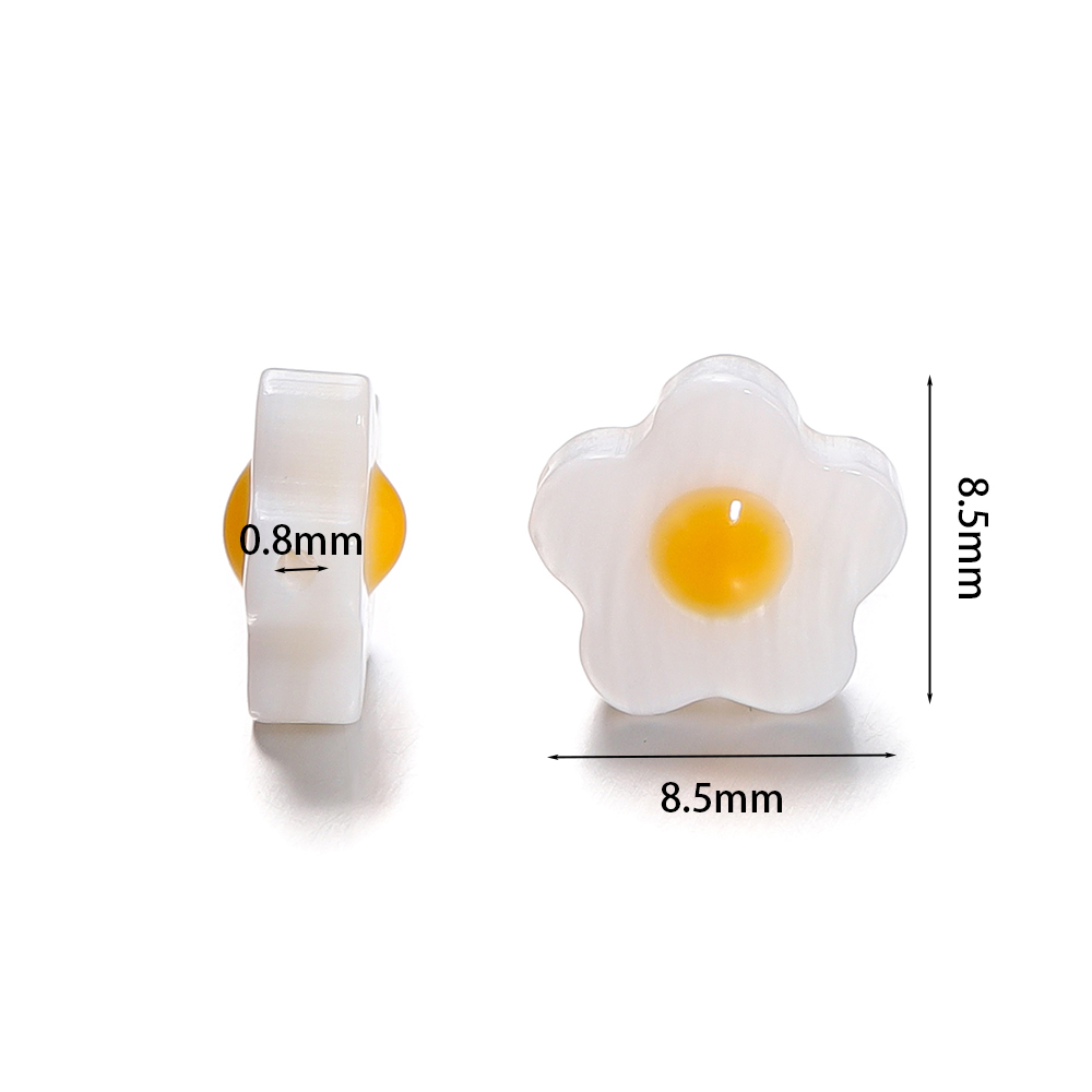 St.kunkka Set 10 Hạt Xâu Chuỗi 8.5mm Hình Vỏ Sò Dùng Làm Trang Sức diy