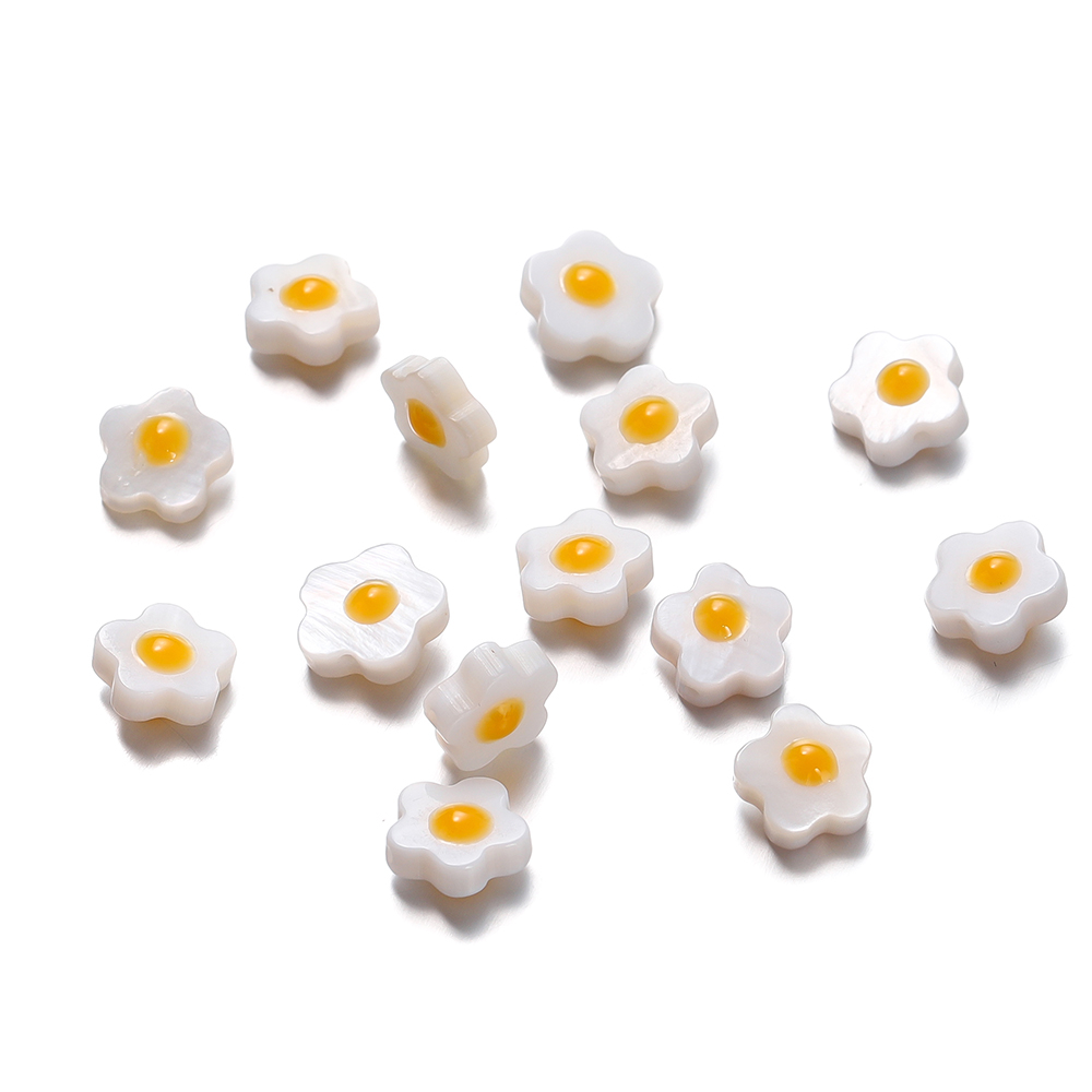 St.kunkka Set 10 Hạt Xâu Chuỗi 8.5mm Hình Vỏ Sò Dùng Làm Trang Sức diy