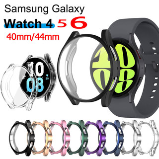 Jansin Ốp Silicone DẻO BảO Vệ MàN HìNh Cho ĐồNg Hồ Samsung Galaxy Watch 6 5 4 40mm 44mm Smart Watch