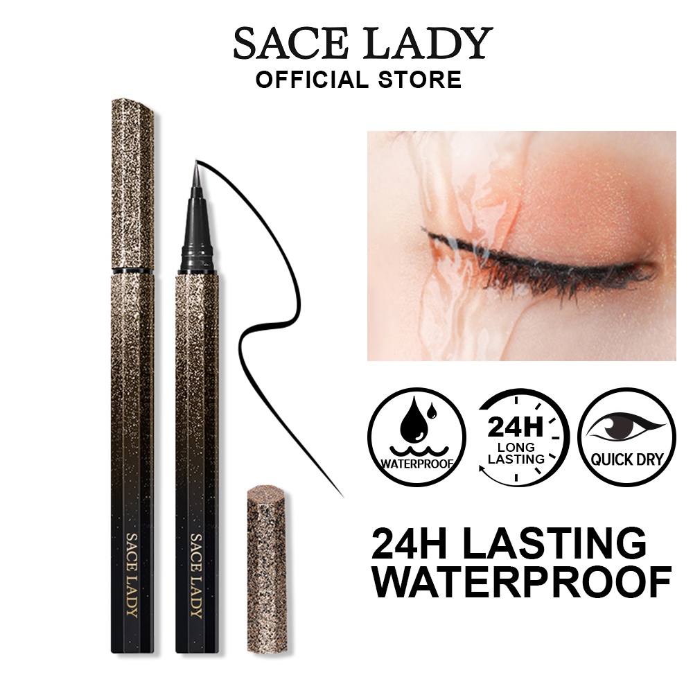 Kẻ mắt SACE LADY chống nhòe lâu trôi nhanh khô 1.2ml trang điểm mắt