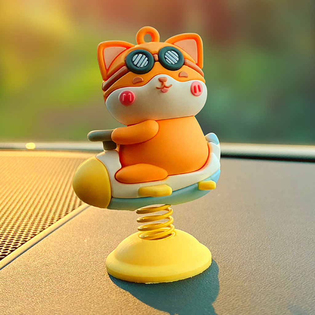 AutoERA Có hàng sẵn Đồ Trang Trí Động Vật Xe Ô Tô Dễ Thương Đa Năng Phong Cách Nhẹ Mạnh Mẽ Nội Thất Hơi Cho Để Bàn Giá Sách