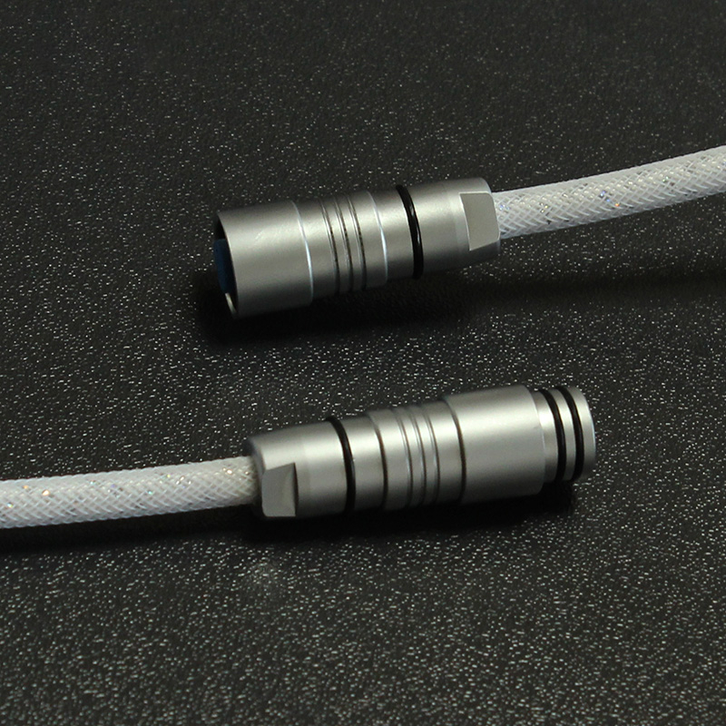 -LW- Bàn phím cơ khí tùy chỉnh Loại C Dây kết nối Dây vá trên không Dây bện Sequin