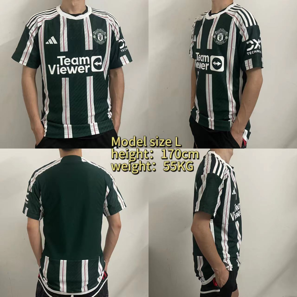 MANU Áo Thun Bóng Đá Size S-2XL * Số 23-24