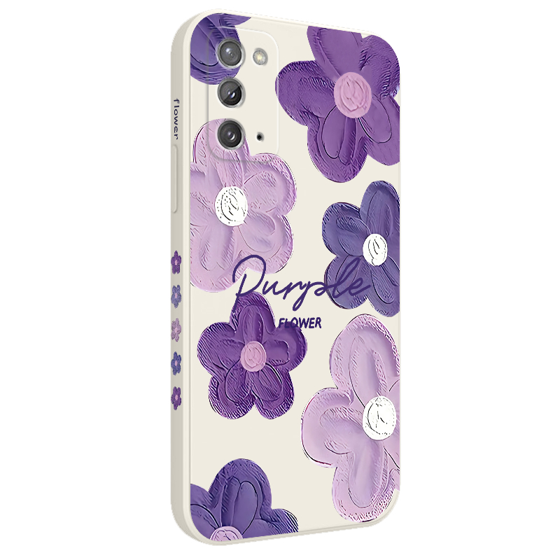 Ốp Lưng silicone DẻO HìNh Hoa Cho samsung galaxy note 5g 20 10 9 ultra plus