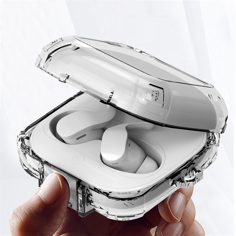 Hộp bảo vệ trong suốt mới của ENVEL, phù hợp với hộp bảo vệ tai nghe Bluetooth Beats Fit Pro, hộp bảo vệ tai nghe không dây Beats Fit Pro túi khí bốn góc chống rơi