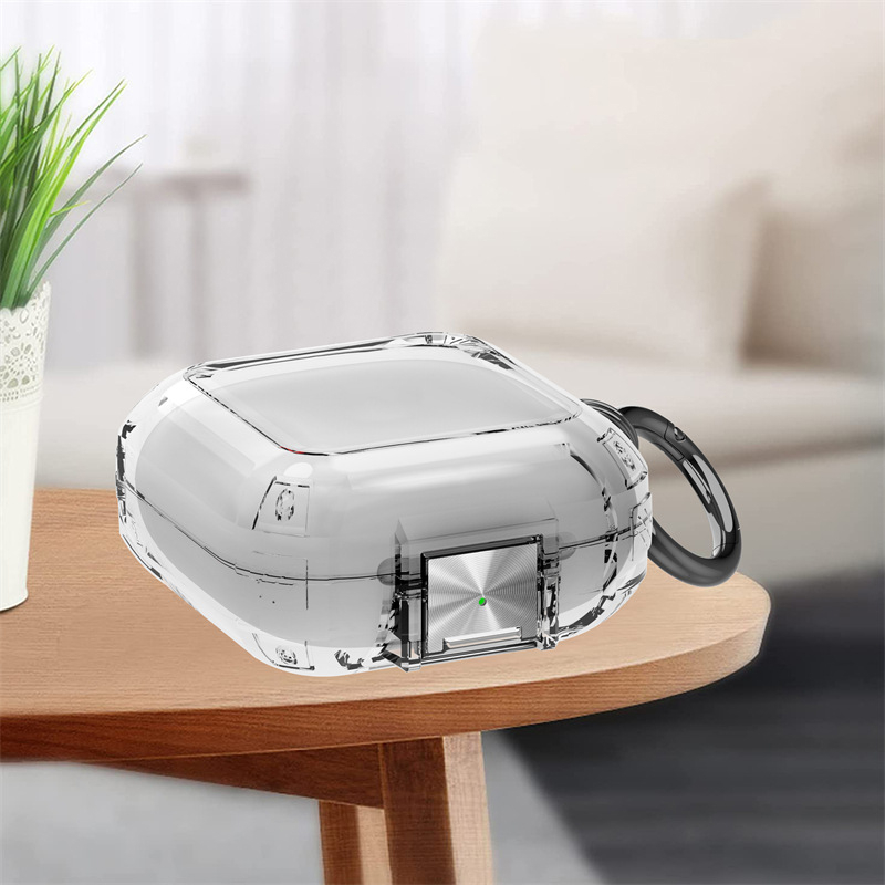 Hộp bảo vệ trong suốt mới của ENVEL, phù hợp với hộp bảo vệ tai nghe Bluetooth Beats Fit Pro, hộp bảo vệ tai nghe không dây Beats Fit Pro túi khí bốn góc chống rơi