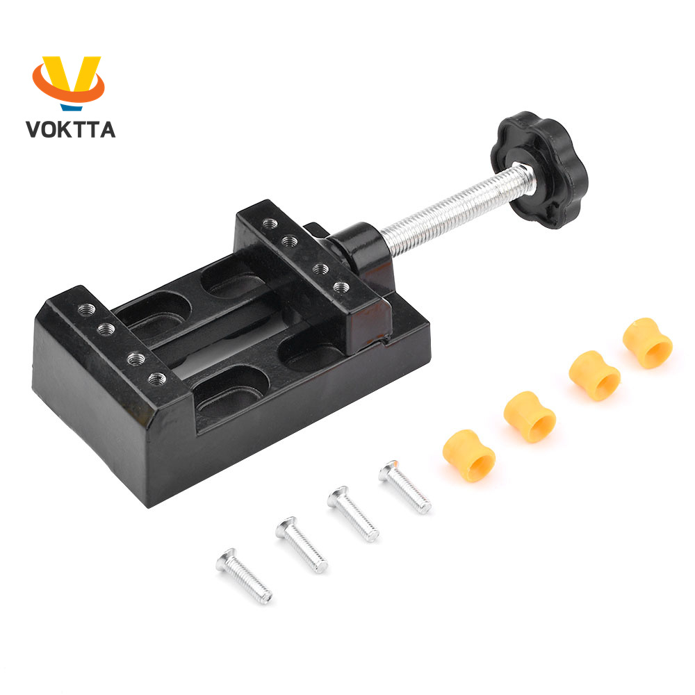 Voktta Kìm Kẹp mini Bằng Hợp Kim Nhôm Có Thể Điều Chỉnh Dùng Kẹp Khoan Dẹp / Làm Trang Sức diy