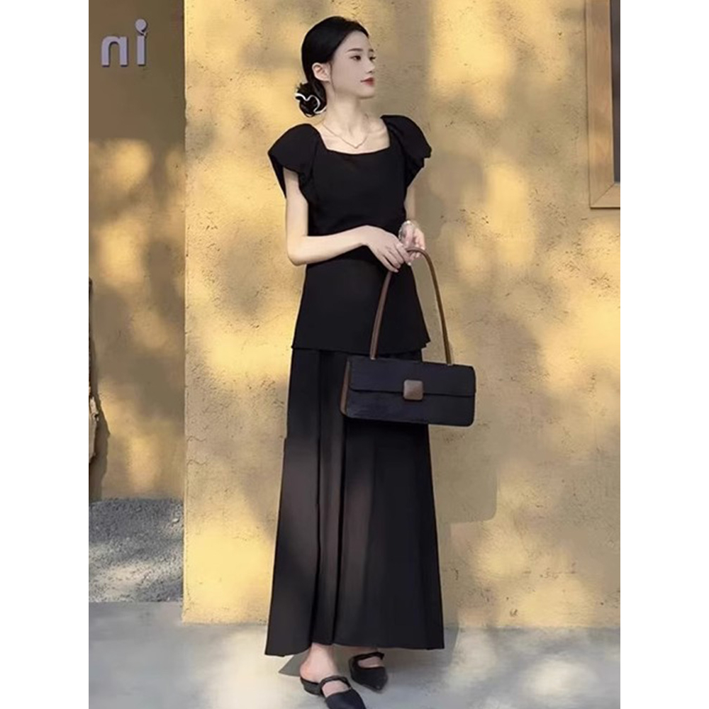 Set đồ nữ SUGEMIUSI gồm áo không tay và chân váy thời trang cao cấp