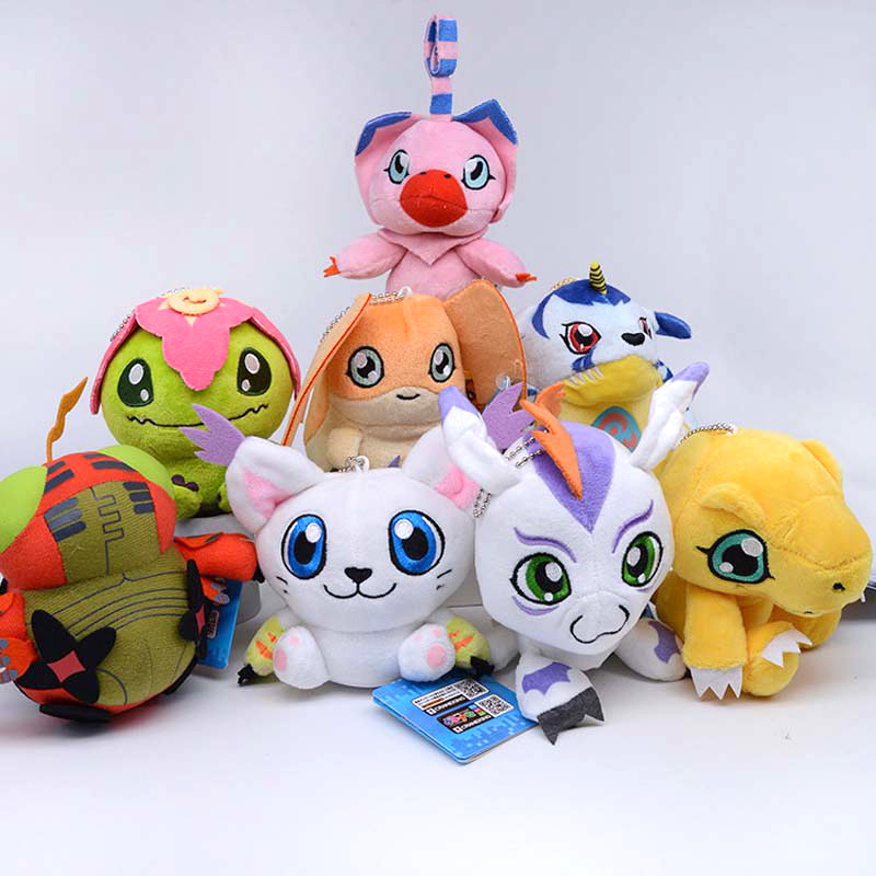 1 Móc Khóa Búp Bê Nhồi Bông Hình Nhân Vật Phim digimon adventure