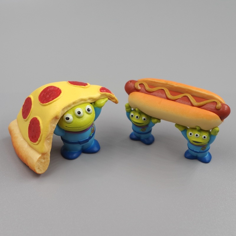 DISNEY Set 4 Mô Hình Nhân Vật Phim toy story 3-4cm Trang Trí Bàn Làm Việc