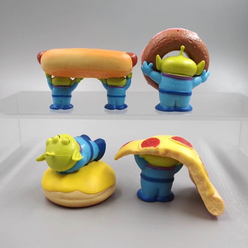 DISNEY Set 4 Mô Hình Nhân Vật Phim toy story 3-4cm Trang Trí Bàn Làm Việc
