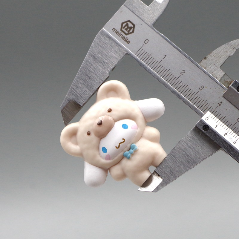 Bộ 5 Mô Hình Nhân Vật sanrio hello kitty my melody cinnamoroll pom purin bear 4cm Bằng pvc