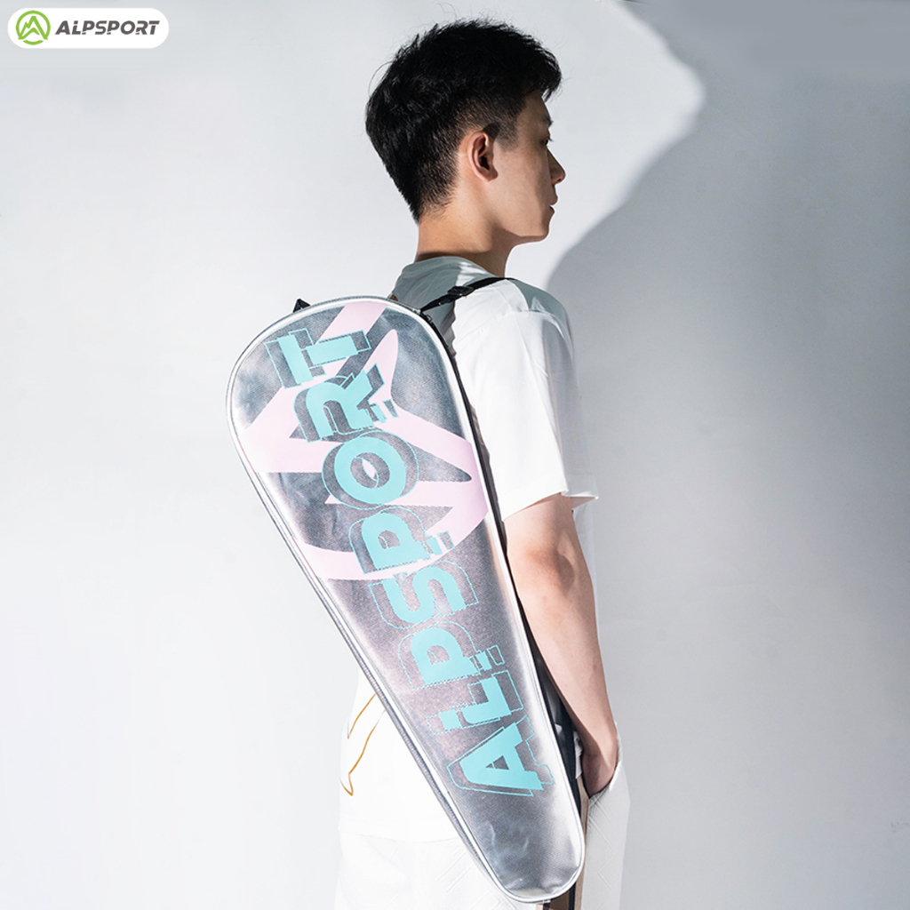 ALPSPORT Túi cầu lông  Dây đeo ngăn đôi đa năng đơn, chống ăn mòn, bền bỉ Thích hợp cho học sinh Sebelah Bahu Beg Vợt Batang Raket Beg