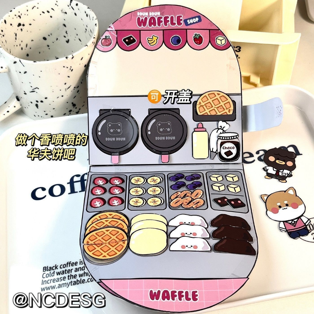 Waffle Sách Thủ Công diy Xinh Xắn Cho Bé Gái