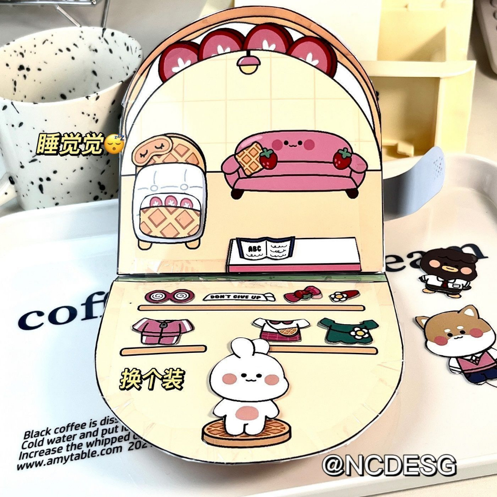 Waffle Sách Thủ Công diy Xinh Xắn Cho Bé Gái