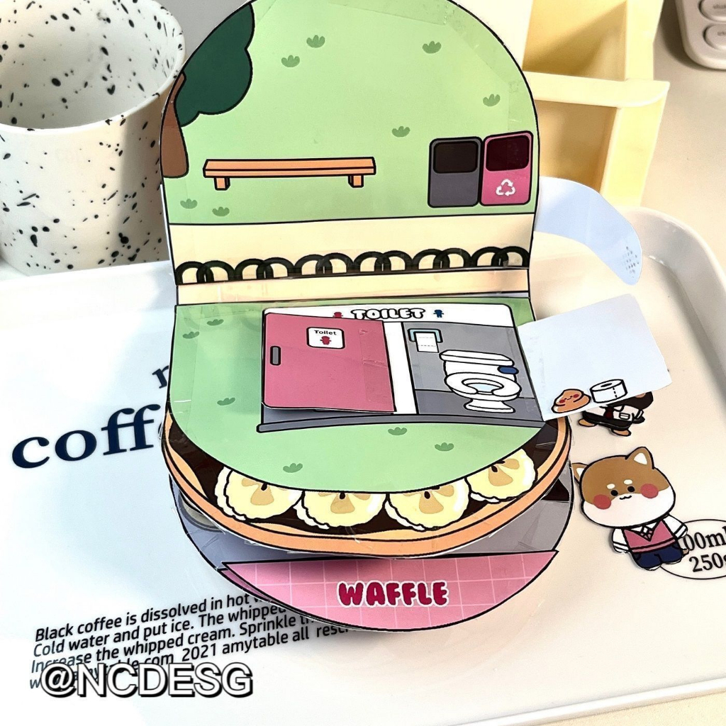 Waffle Sách Thủ Công diy Xinh Xắn Cho Bé Gái