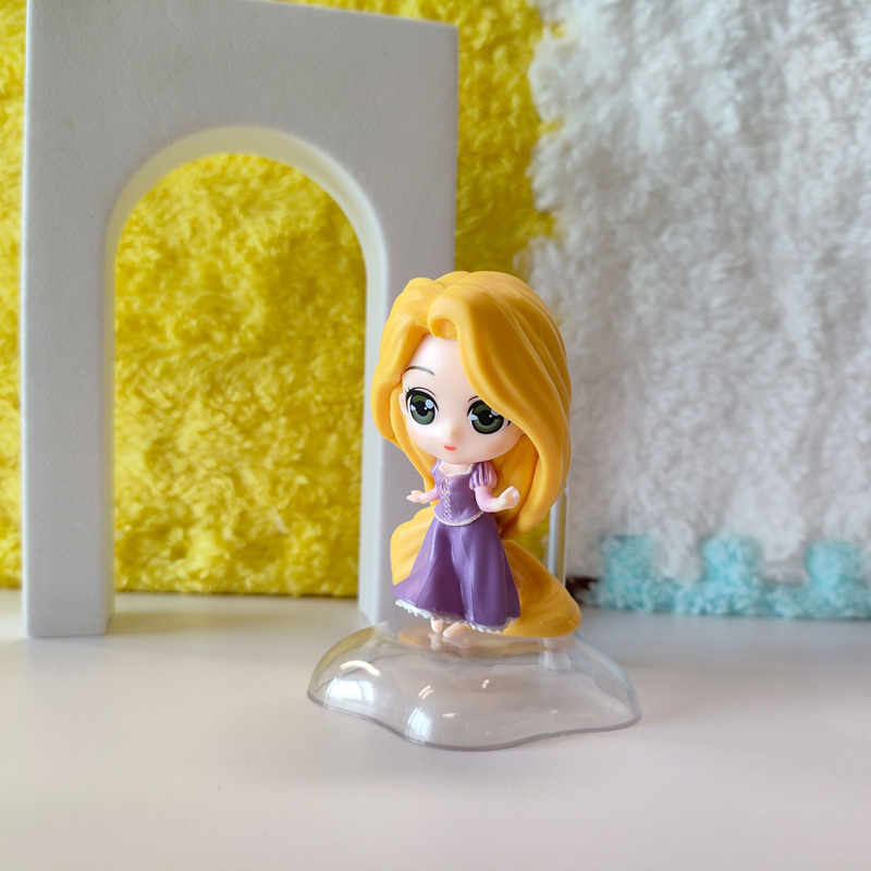 Bộ 6 Mô Hình Công Chúa disney jasmine jasmine rapunzel cinderella bella ariel