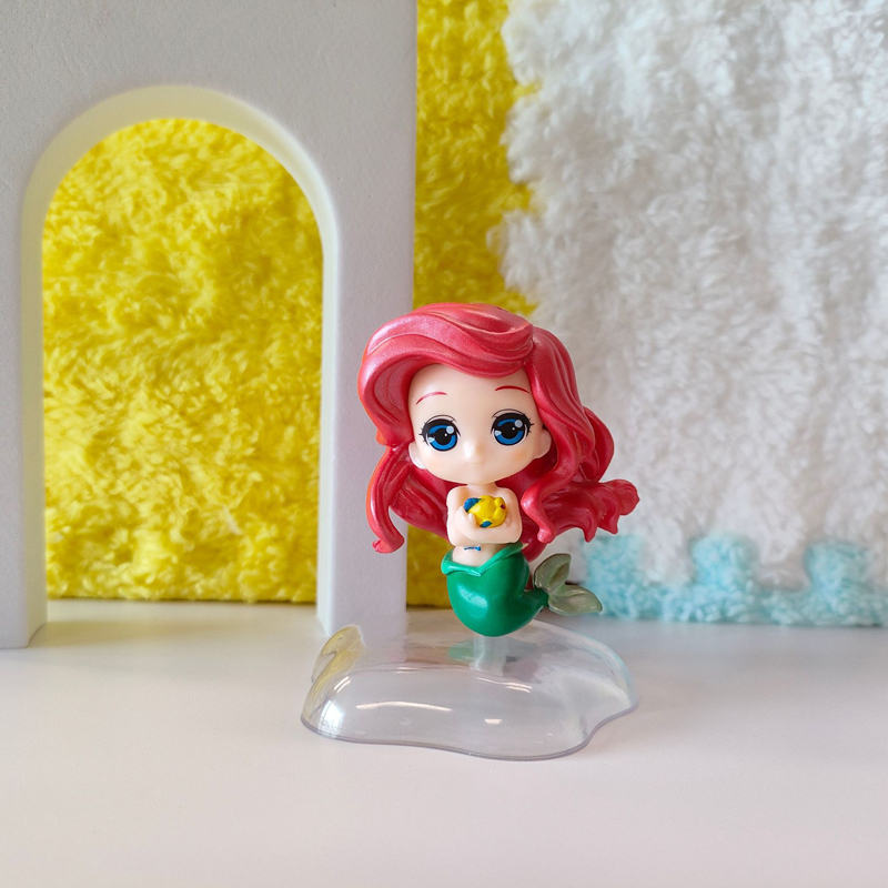 Bộ 6 Mô Hình Công Chúa disney jasmine jasmine rapunzel cinderella bella ariel