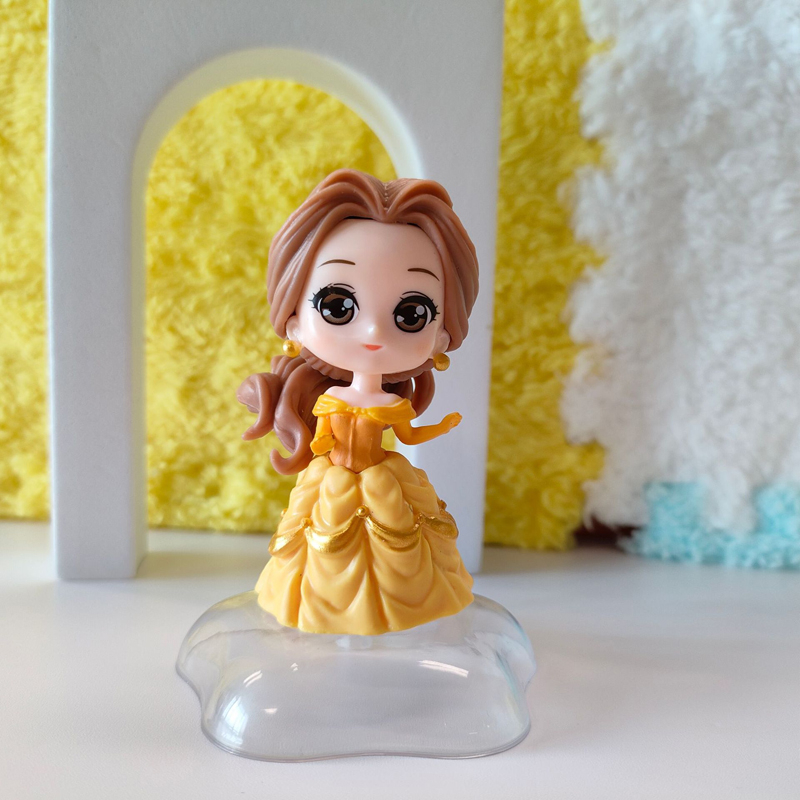 Bộ 6 Mô Hình Công Chúa disney jasmine jasmine rapunzel cinderella bella ariel