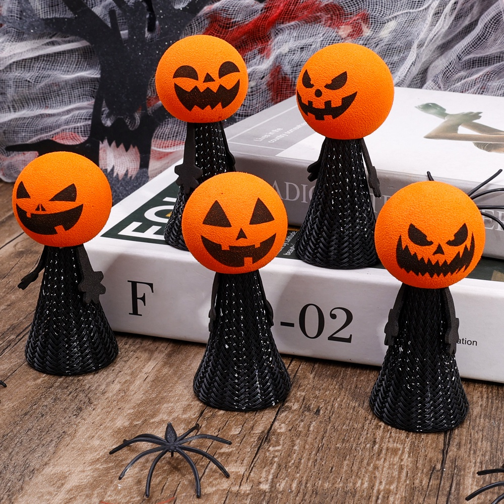 Bộ 5 Búp Bê Bí Ngô Đen Nhảy Múa / Lễ Hội Giải Tỏa Căng Thẳng