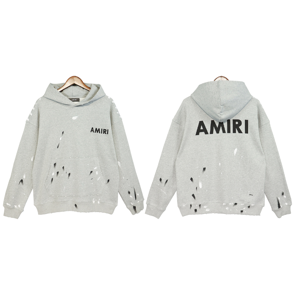 Áo hoodie unisex cotton In Phong Cách amiri