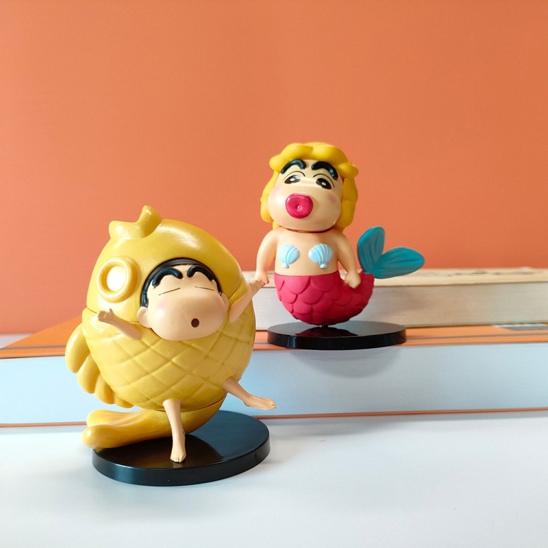 Set 6 Mô Hình Đồ Chơi Nhân Vật yoshito usui shin-chan 8.5cm