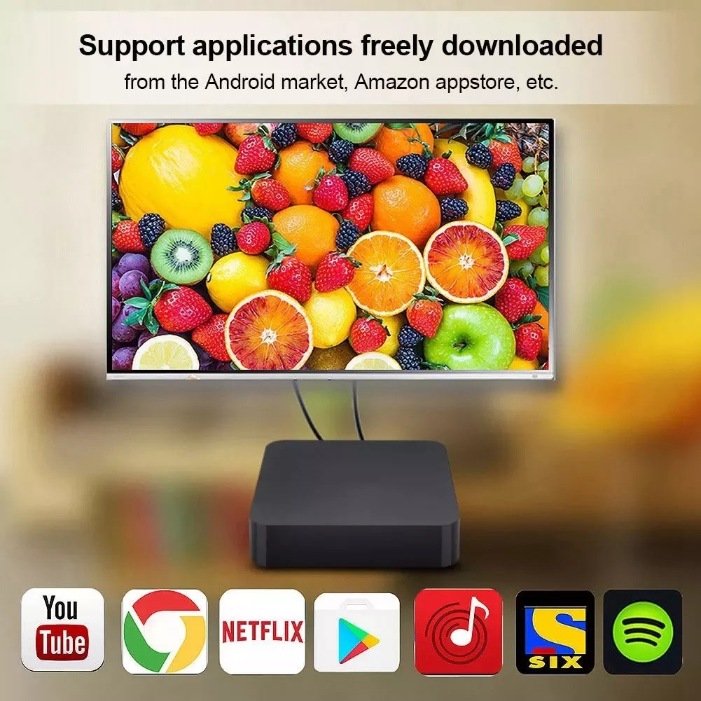 Đầu tv box 4k Thông Minh android 16gb / 256 2.4g / wifi allwinner h3 android 10.1 + BàN PhíM mini i8 ChấT LượNg Cao