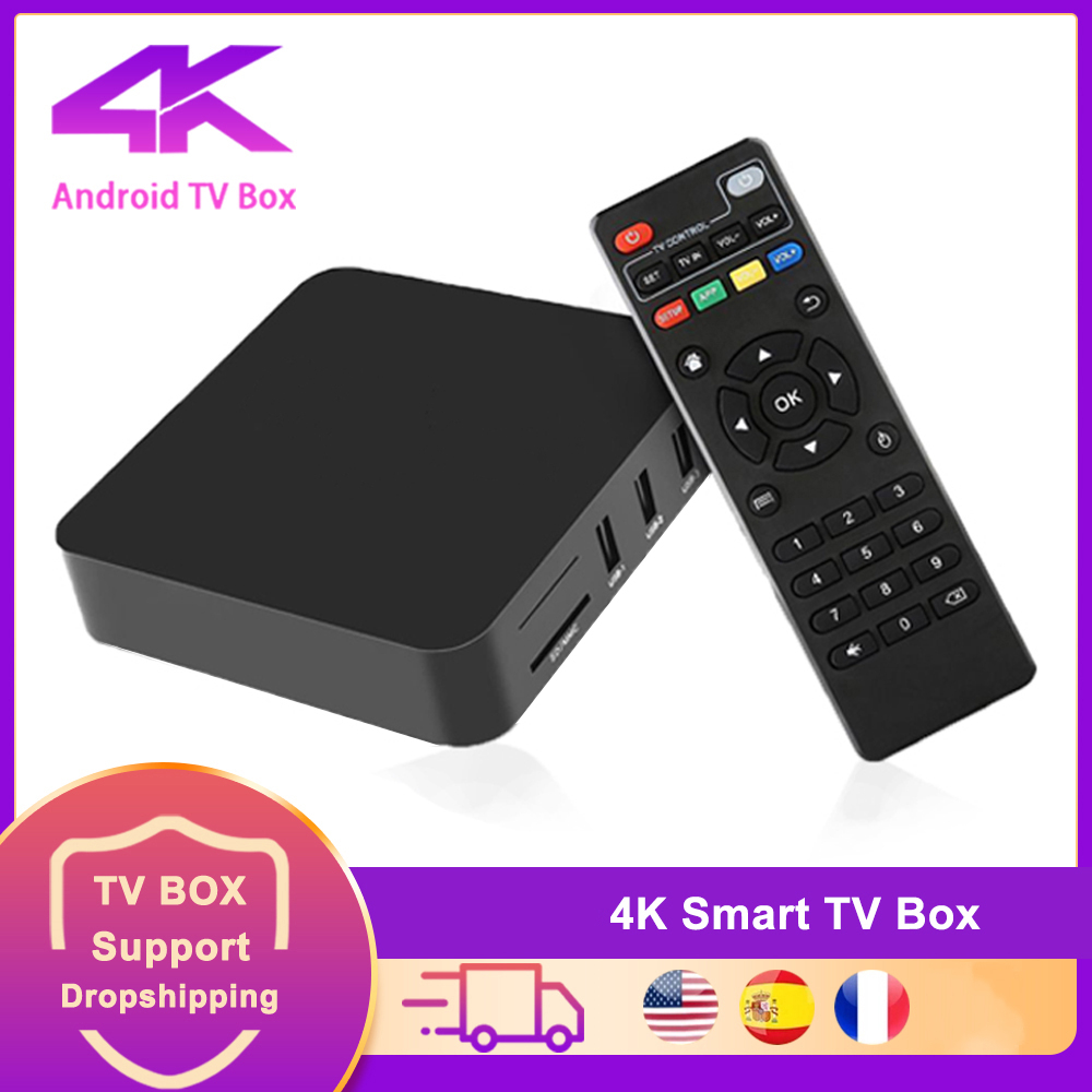 Đầu tv box 4k Thông Minh android 16gb / 256 2.4g / wifi allwinner h3 android 10.1 + BàN PhíM mini i8 ChấT LượNg Cao