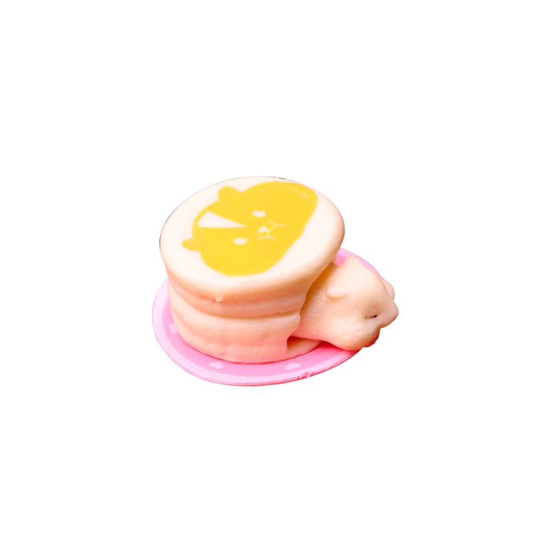 Set 6 Mô Hình Chuột hamster 2cm Bằng pvc Dễ Thương