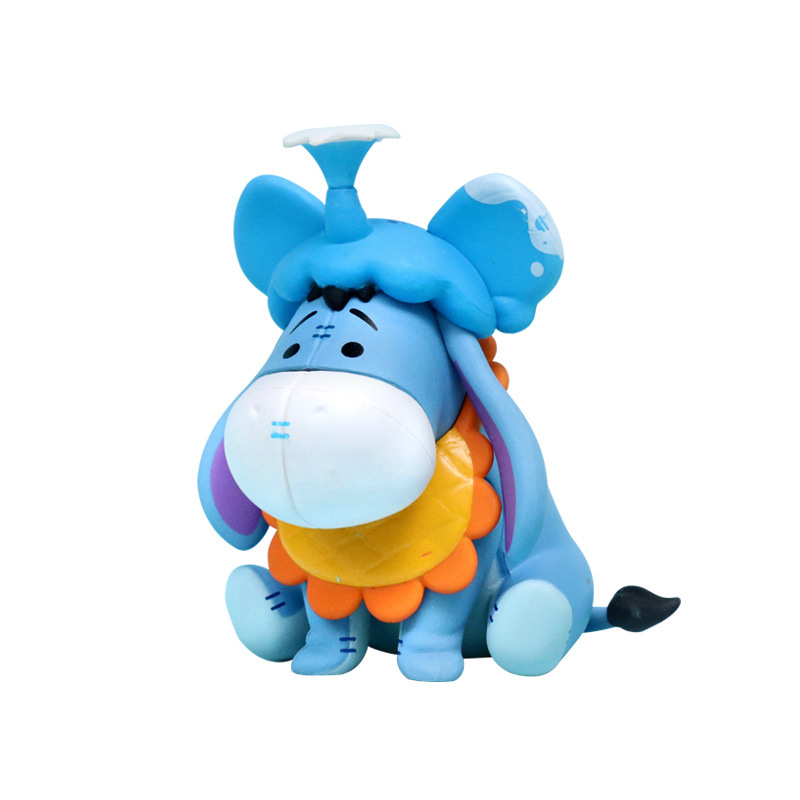 DISNEY Set 6 Mô Hình Gấu pooh 7-9cm Trang Trí Đáng Yêu
