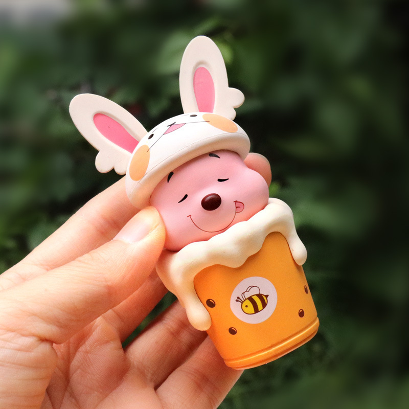 DISNEY Set 6 Mô Hình Gấu pooh 7-9cm Trang Trí Đáng Yêu