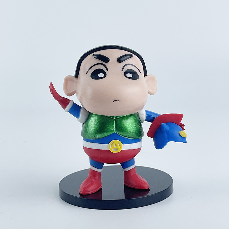 Set 5 Mô Hình Nhân Vật Phim Hoạt Hình shin-chan 7-9cm Bằng pvc