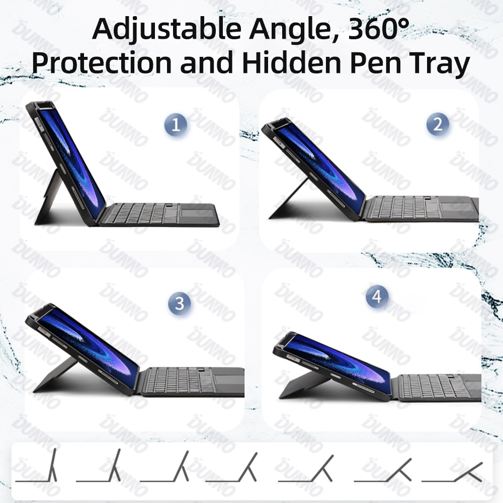 Bao Da Máy Tính Bảng Kèm Bàn Phím Không Dây Nam Châm Siêu Mỏng Cho xiaomi mipad 5 / 6 xiaomi pad pro 6 / 5 11in