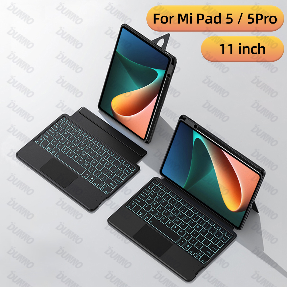 Bao Da Máy Tính Bảng Kèm Bàn Phím Không Dây Nam Châm Siêu Mỏng Cho xiaomi mipad 5 / 6 xiaomi pad pro 6 / 5 11in