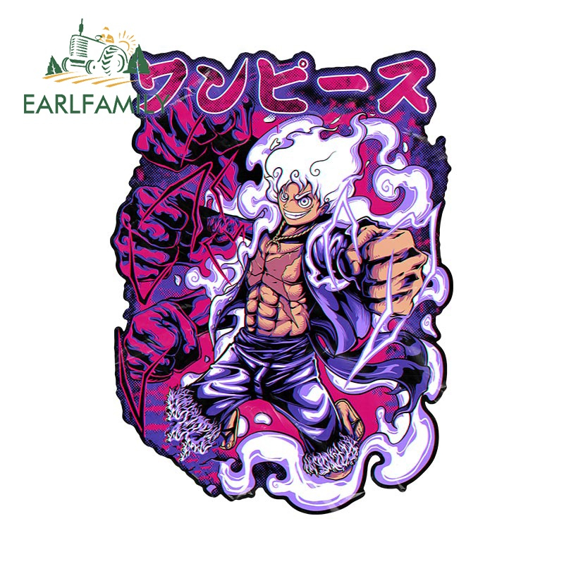 Đề Can Dán Trang Trí Xe Hơi / Xe Máy / Xe Tải Họa Tiết one piece 5th 13Cmx9.7Cm