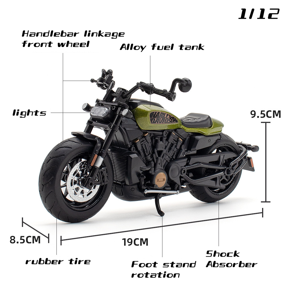 Mô Hình Xe Mô Tô harley davidson sportster s Bằng Hợp Kim Tỉ Lệ 1: 12