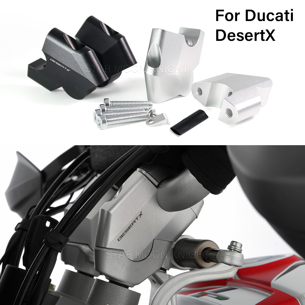 Kéo Tay Cầm Thanh Cho Ducati Desert X DesertX 2022- Xe Máy Có Tay Cầm Offset Nâng Kẹp Nối Dài Adapte