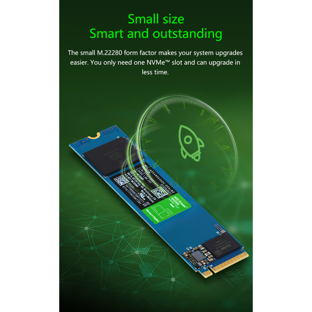 Phụ Kiện Kỹ Thuật Số wd sn350 m2 nvme ssd Pci-E 3.0 m.2 2280 480gb 960gb 240gb 1tb Cho Máy Tính