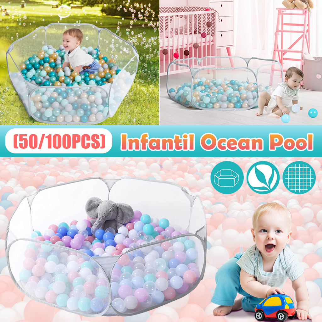 Quây bóng lều chơi bóng cho bé Nhà Banh Đồ Chơi Dễ Dàng Gấp Mở Cho Bé Bể Bóng Vải Cho Bé, Lều Bóng bằng Vải cao cấp tặng kèm 50/100 bóng