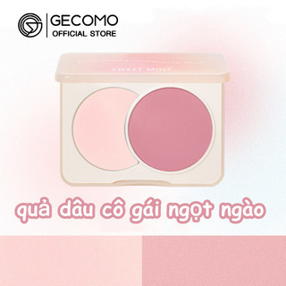 Bảng phấn má hồng mờ GECOMO 2 màu trang điểm làm sáng tạo khối