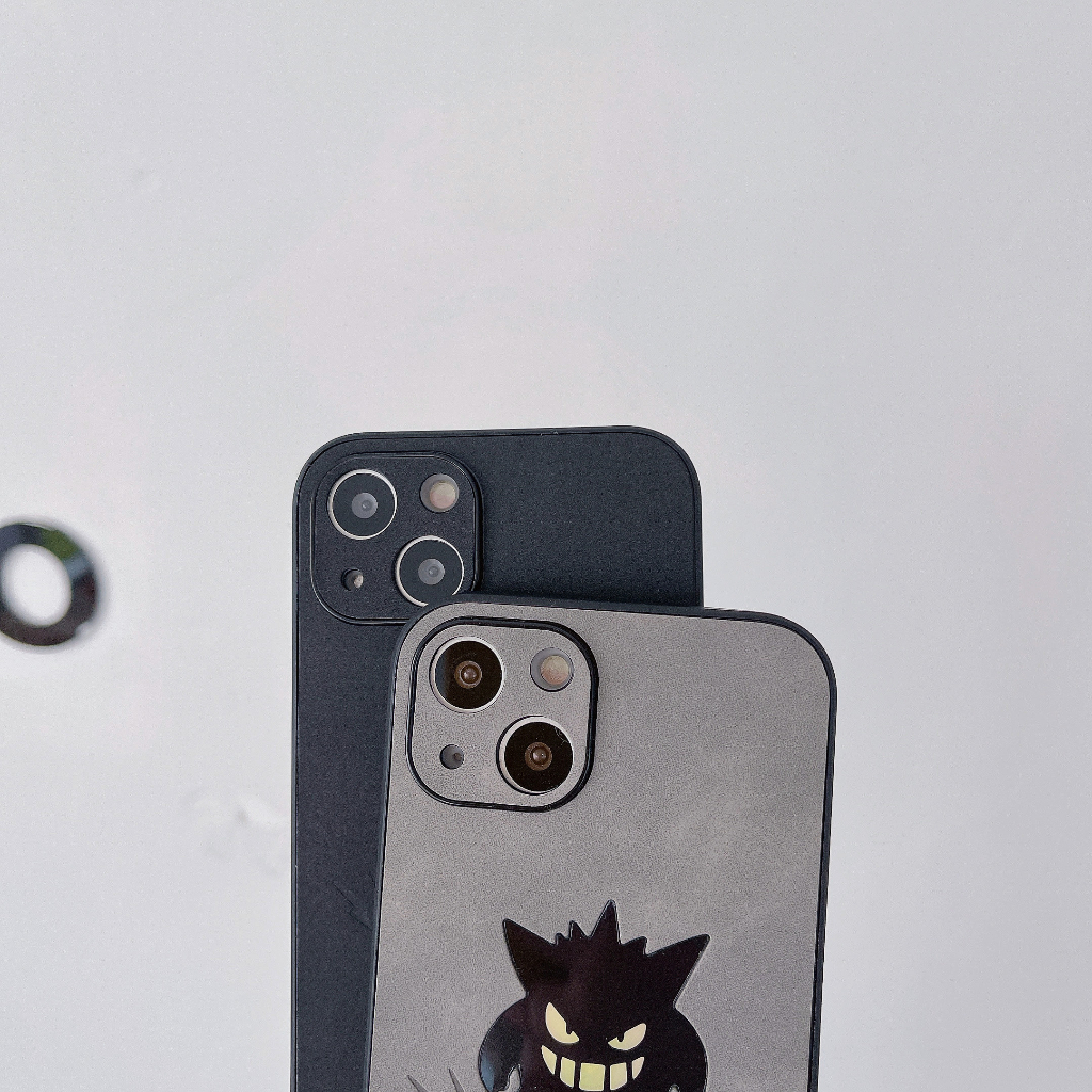 Gengar Bao Da Điện Thoại Cứng Màu laser In Hình Pokemon Cho iphone 15 11 12 13 14 pro max 15 15